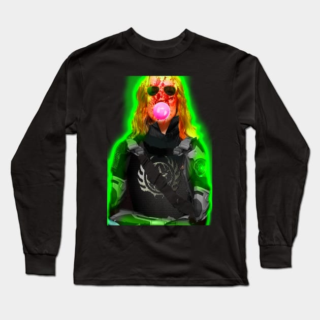 Cassie Cage Bubblegum Long Sleeve T-Shirt by TJNINJA